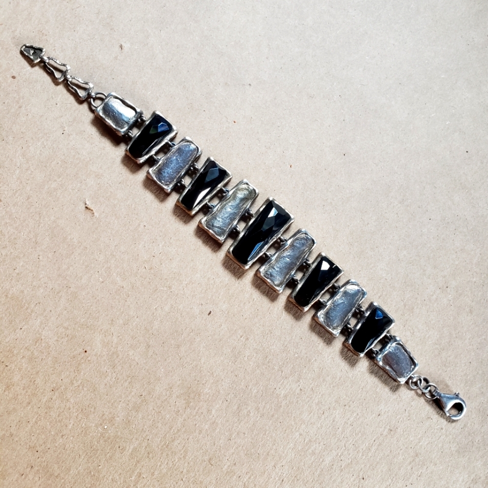 Silpada 925 black onyx bracelet